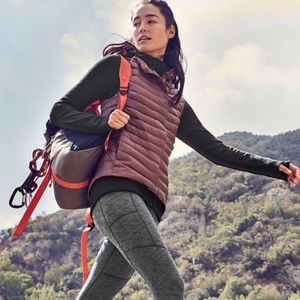 Downkind Vest by Athleta - responsibly sourced down // size M // Crushed Berry